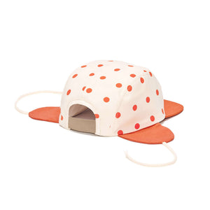 Molemin | Baby Cap Wolly polka red | von New Kids in the House