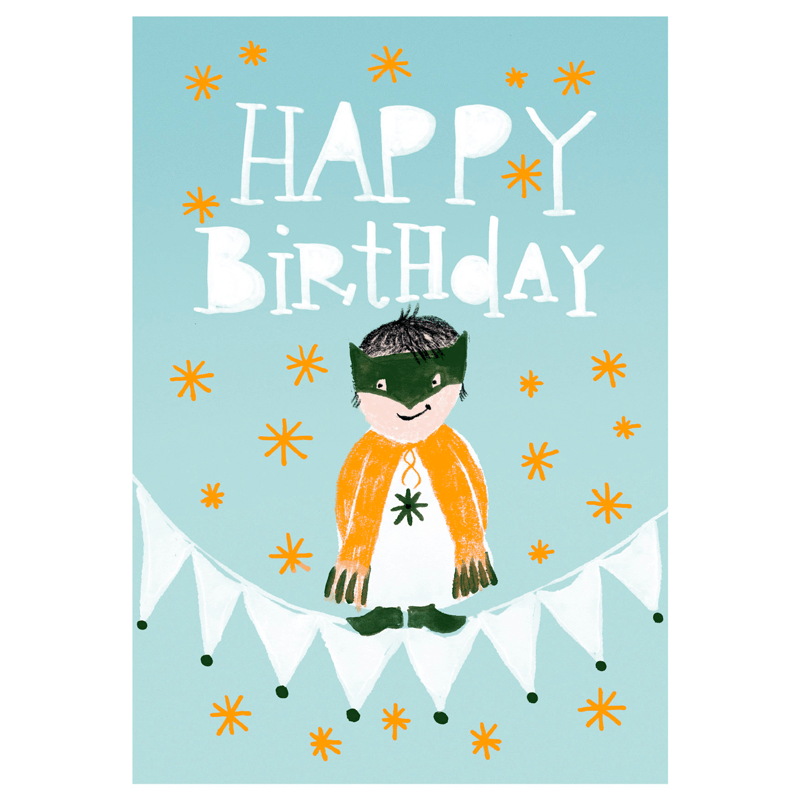Molemin | Happy Little Boy Postkarte | von schönegrüsse