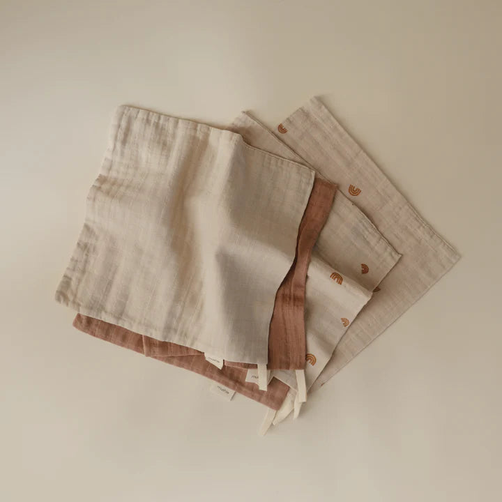 Musselin Waschlappen 5er-Set