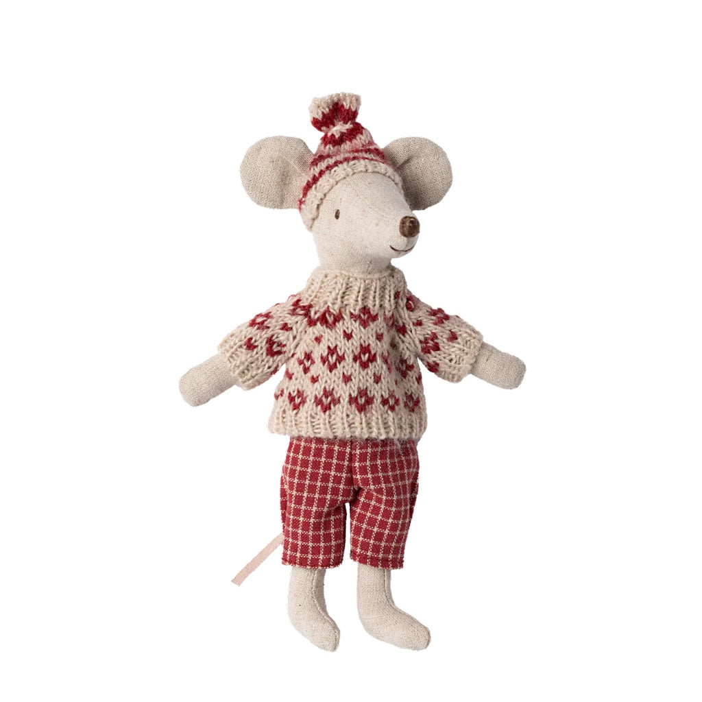 Wintermaus mit Skiset, Mama Maus