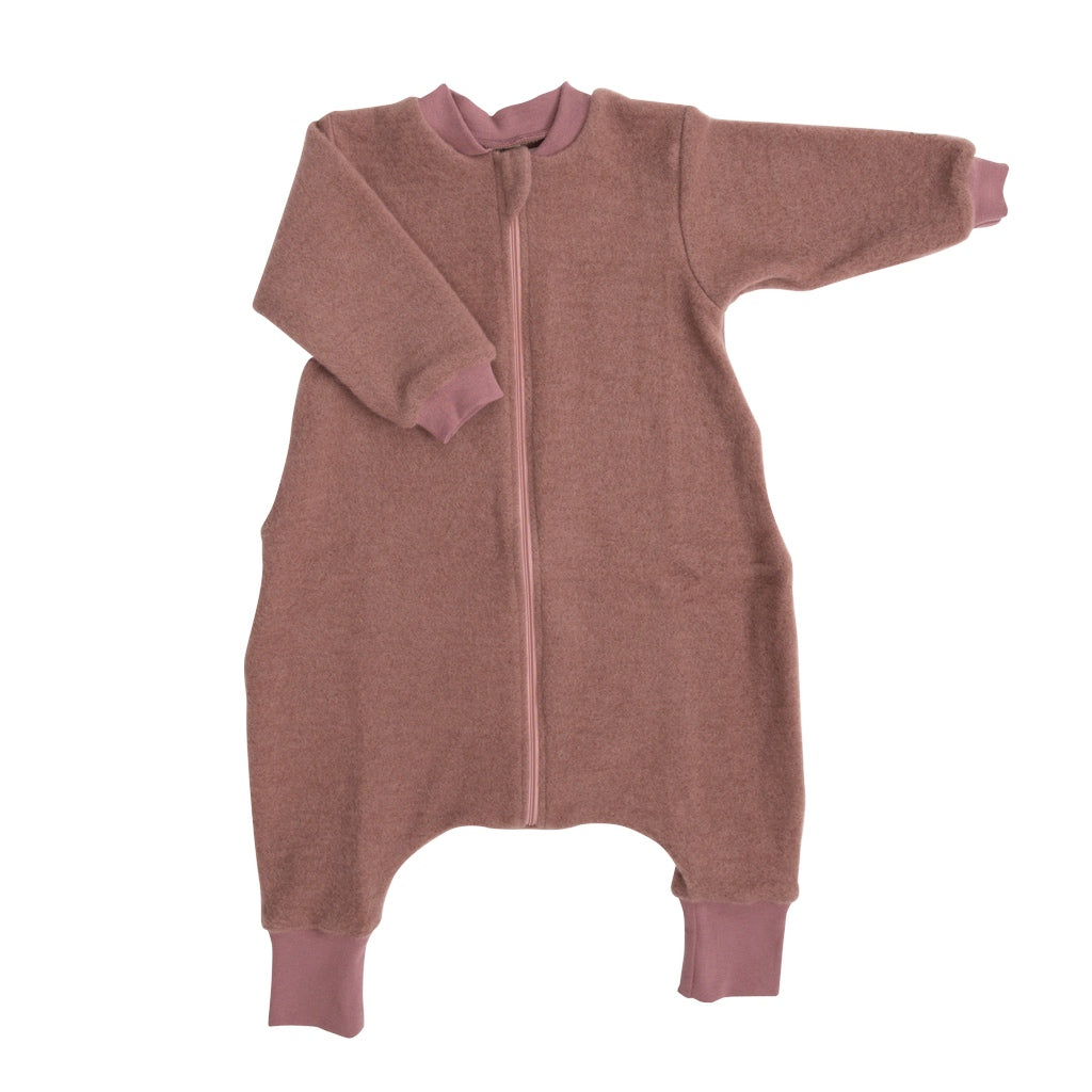 Schlafsack langarm Wolle mit Bein