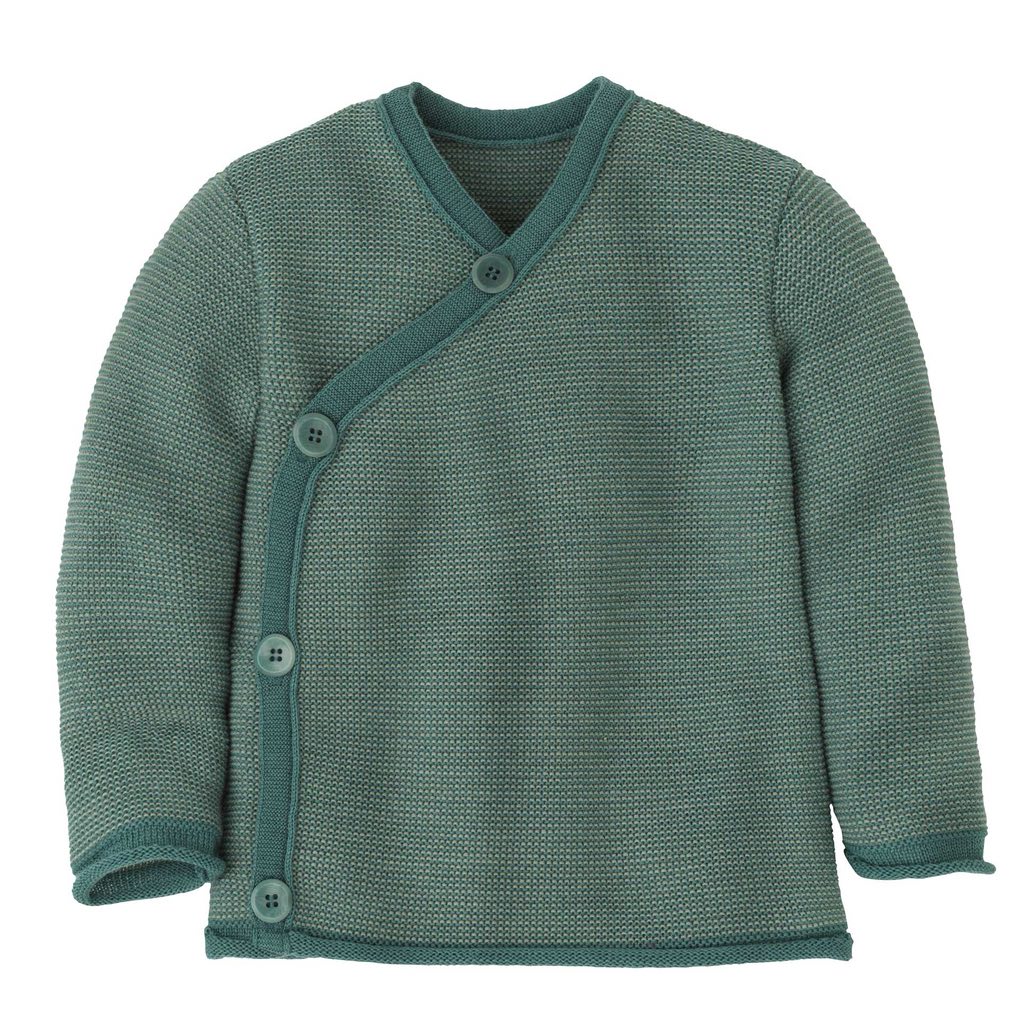 Baby Melange-Strickjacke