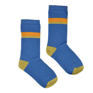 Socken blau gestreift