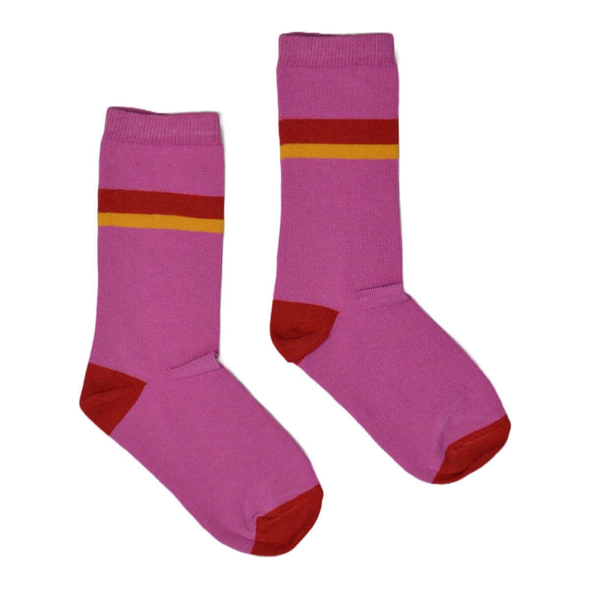 Socken pink gestreift