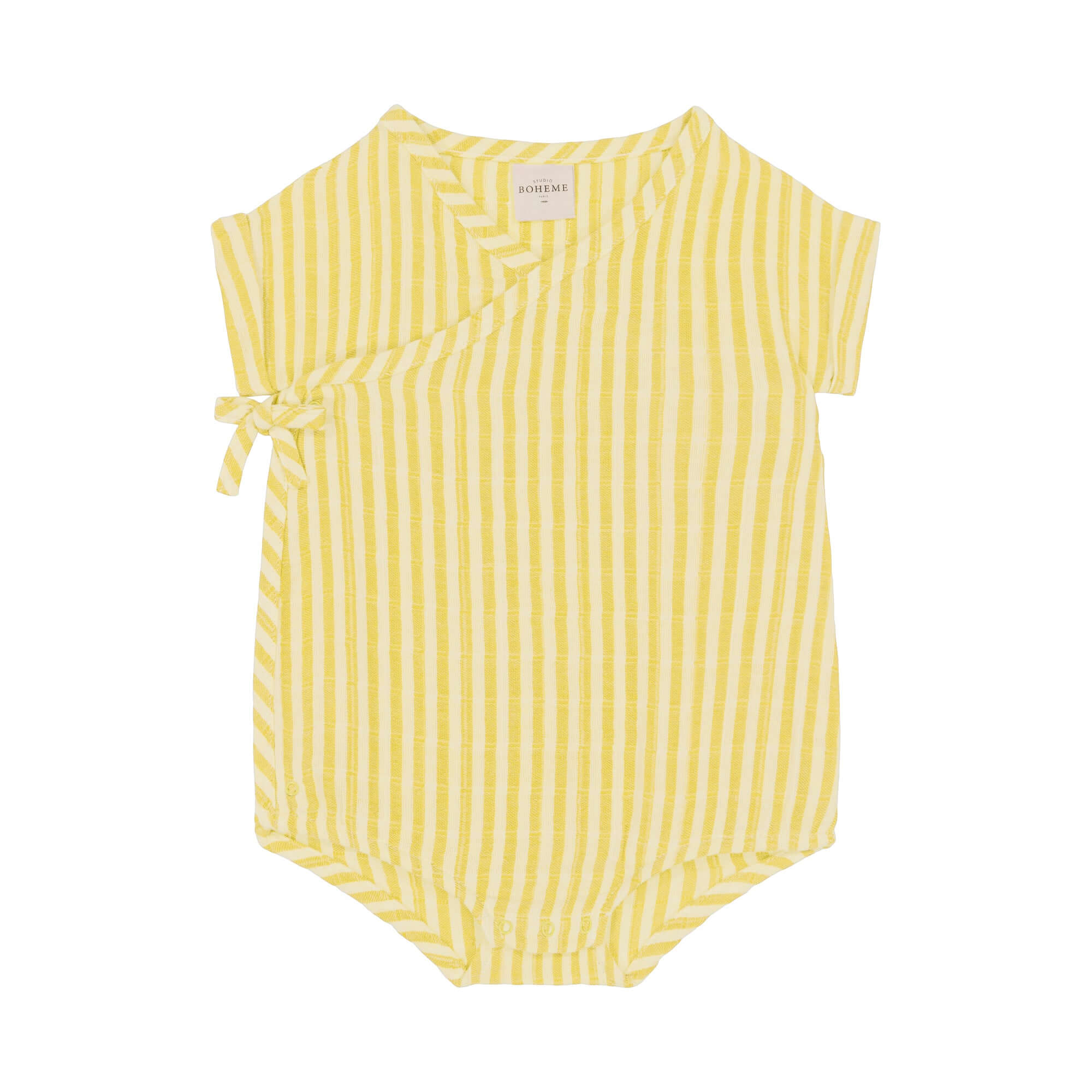 Molemin | Baby Body NUAGE kurzarm gestreift | von Studio Bohème