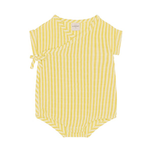 Molemin | Baby Body NUAGE kurzarm gestreift | von Studio Bohème