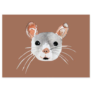 Molemin | Postkarte Maus | von nuukk