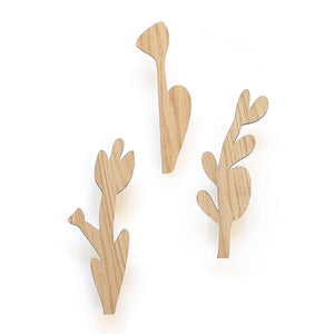 % Wandhaken Flowers, Set of 3