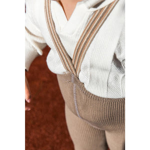 Leggings mit Trägern gestreift