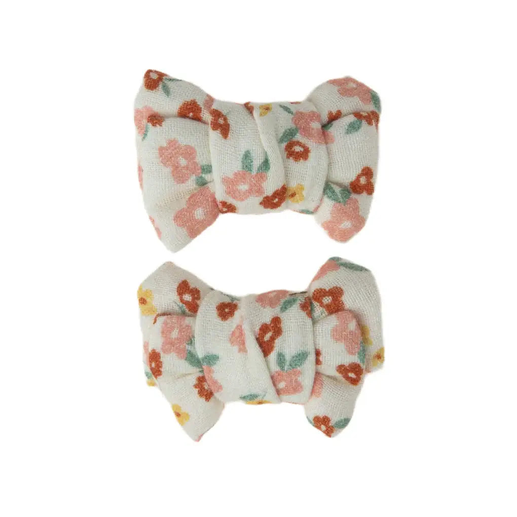 Molemin | Haarklammer-Set Schleife Sunset Meadow | von Grech & Co.