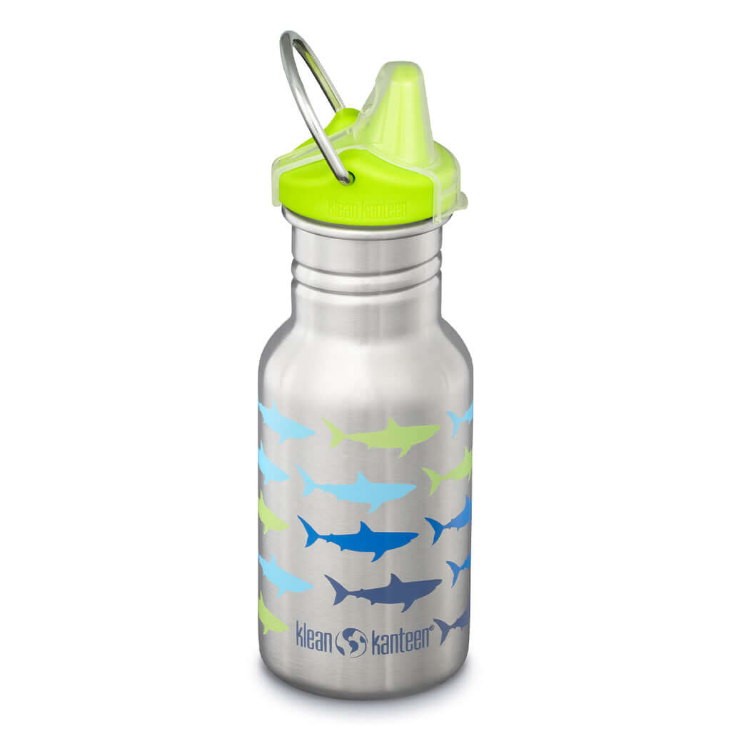 Molemin | Kid Classic Haifische 355ml / Sippy Cap | von Klean Kanteen