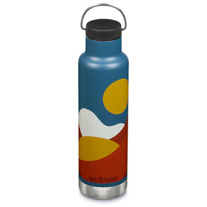 Molemin | Isolierflasche Classic Berge 592ml / Loop Cap mit Metallbügel | von Klean Kanteen