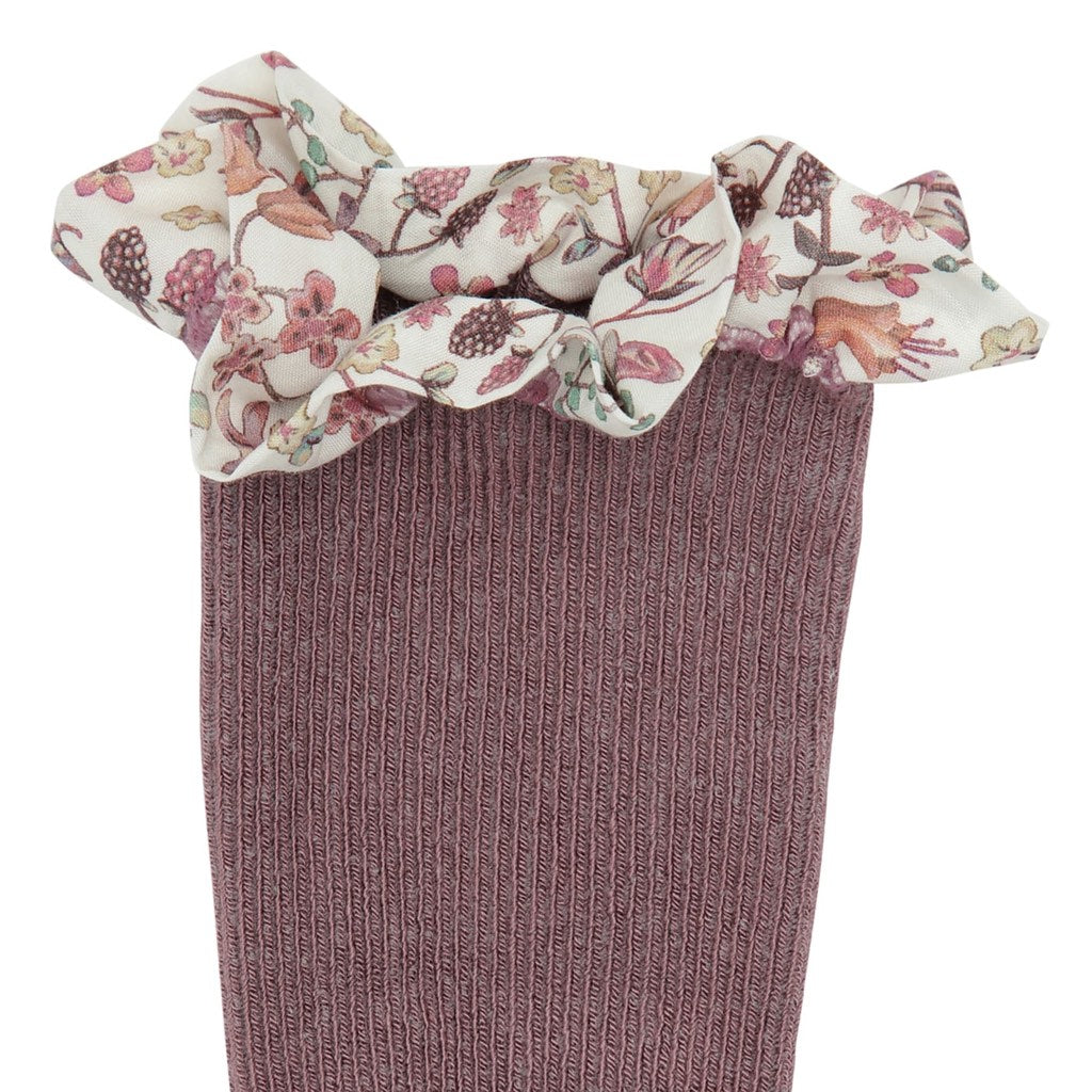 Anti-Rutsch Socken Bambus mit Rüschen