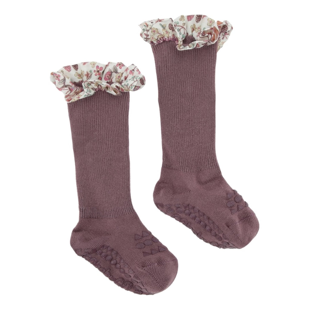 Anti-Rutsch Socken Bambus mit Rüschen