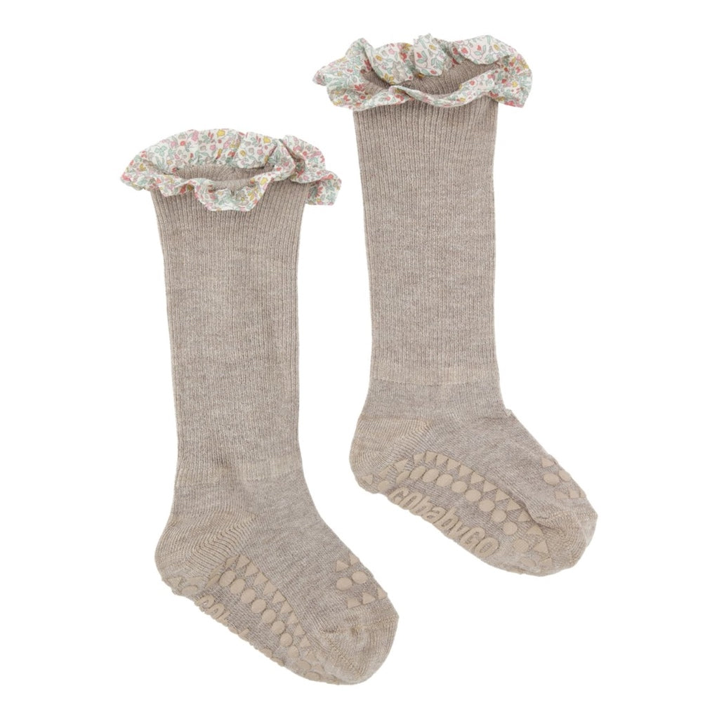 Anti-Rutsch Socken Bambus mit Rüschen