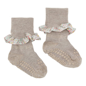 Anti-Rutsch Socken Bambus mit Rüschen