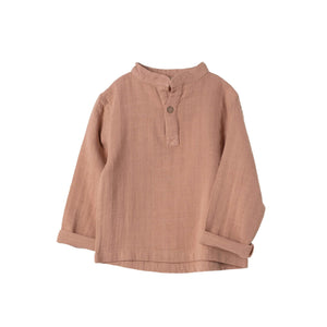 Molemin | Musselin Shirt langarm Play of colors | von Organic by Feldman