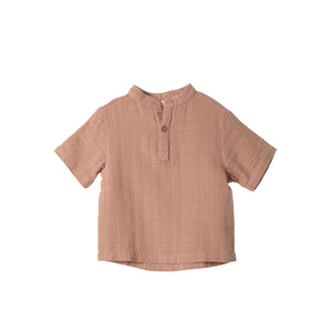 Molemin | Musselin Shirt kurzarm Play of colors | von Organic by Feldman
