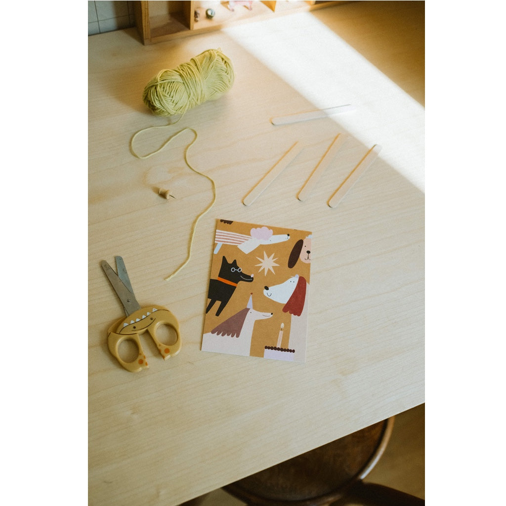 Postkarte Geburtstag Hunde