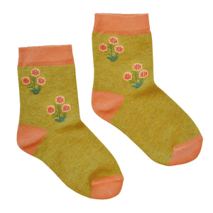 Kurze Socken Blumen
