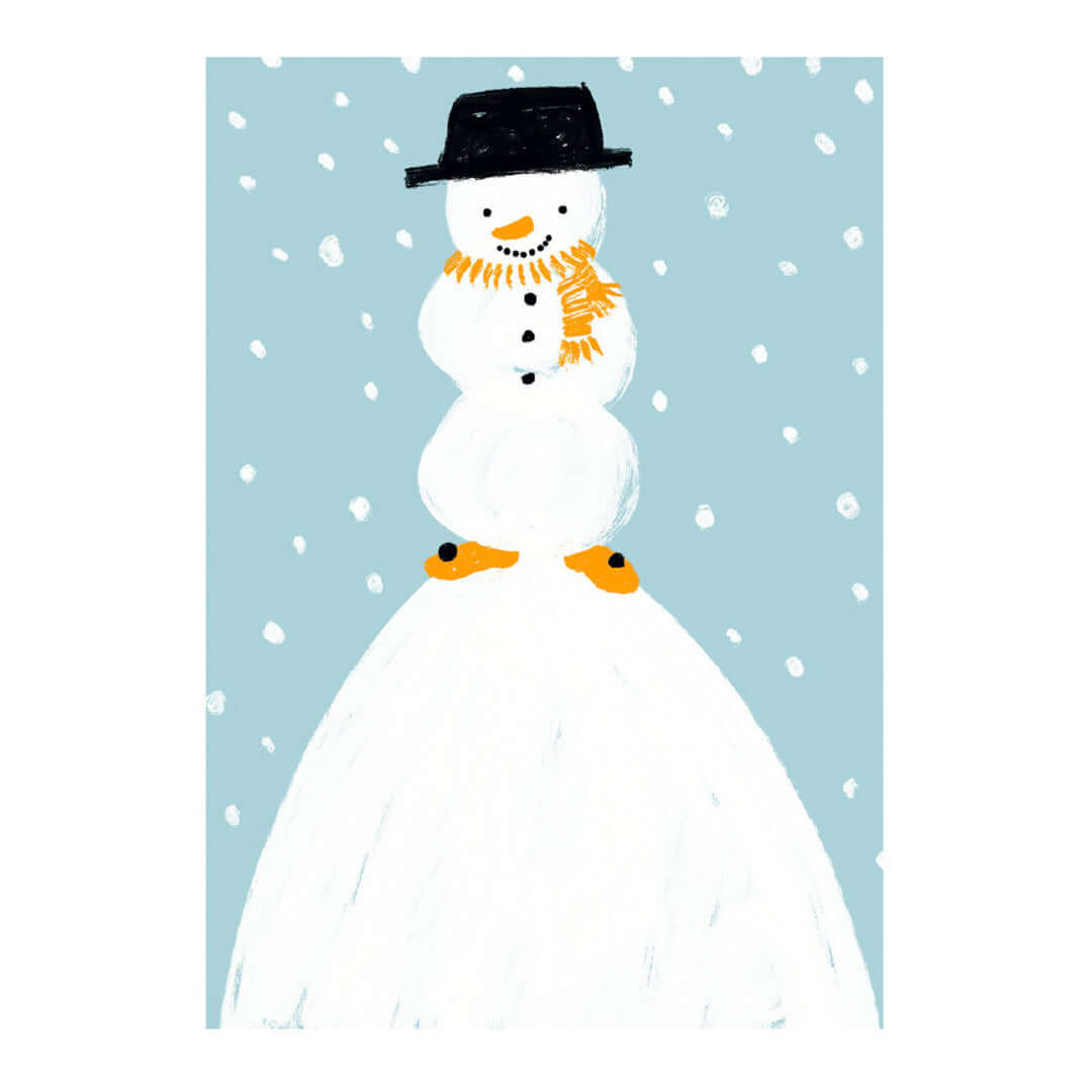Molemin | Winter Schneemann Postkarte | von schönegrüsse