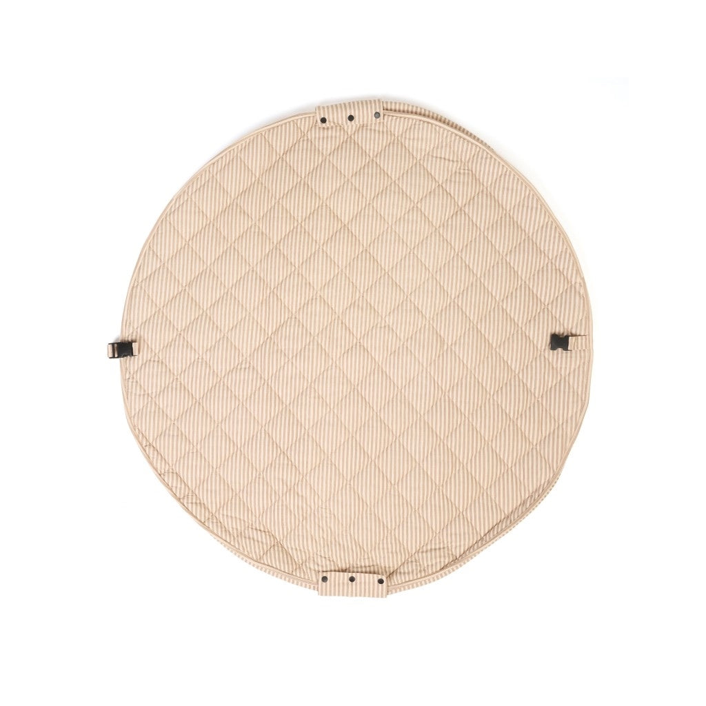 Soft Stripes Brown Organic Spielmatte