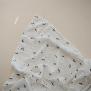 Muslin Swaddles Blanket Whale