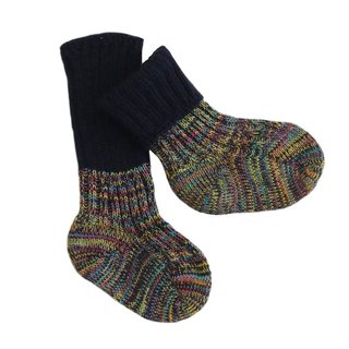 Molemin | Baby-Stricksocken Marine | von Grödo