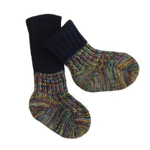 Molemin | Baby-Stricksocken Marine | von Grödo