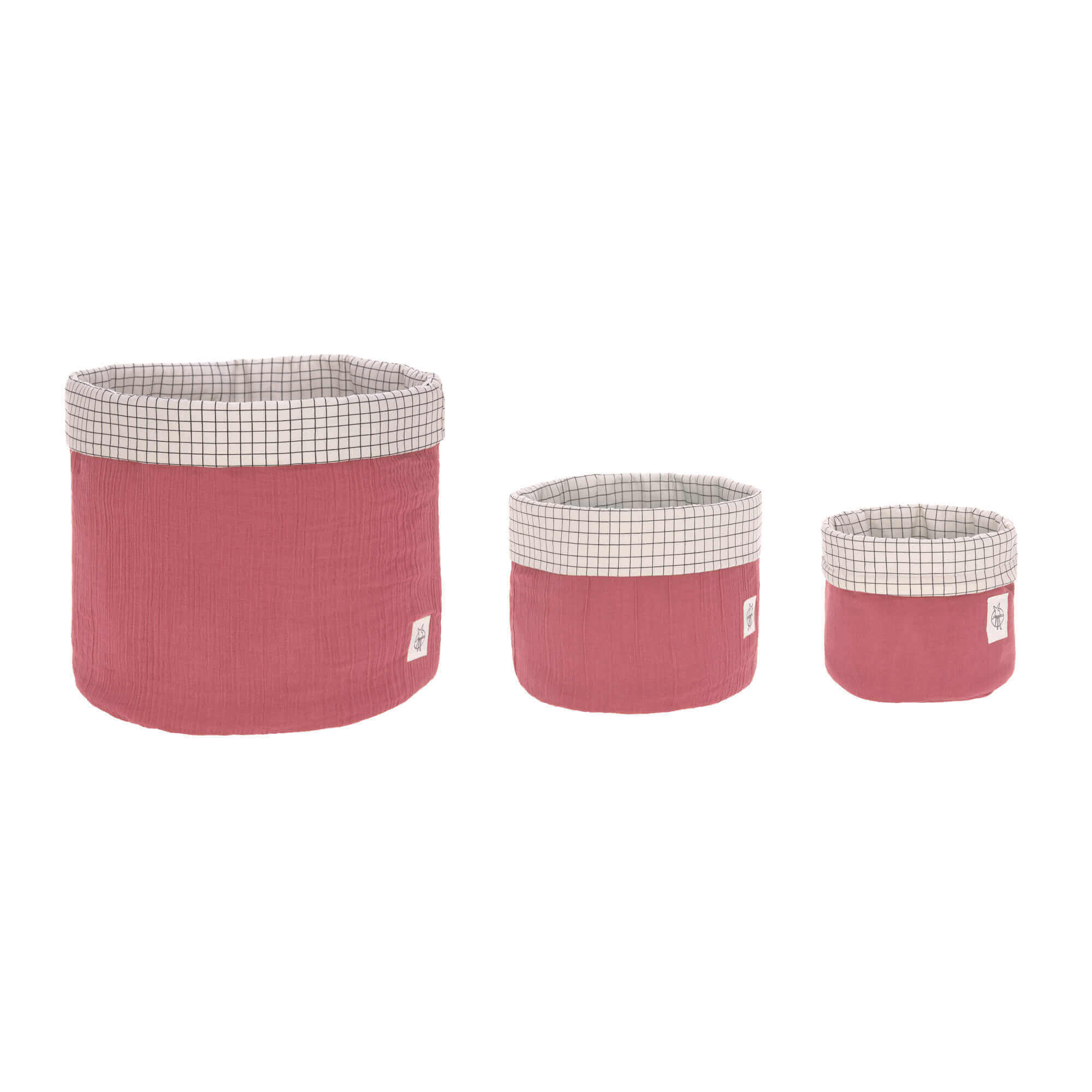 Molemin | Muslin Aufbewahrungskorb 3er Set | von Lässig