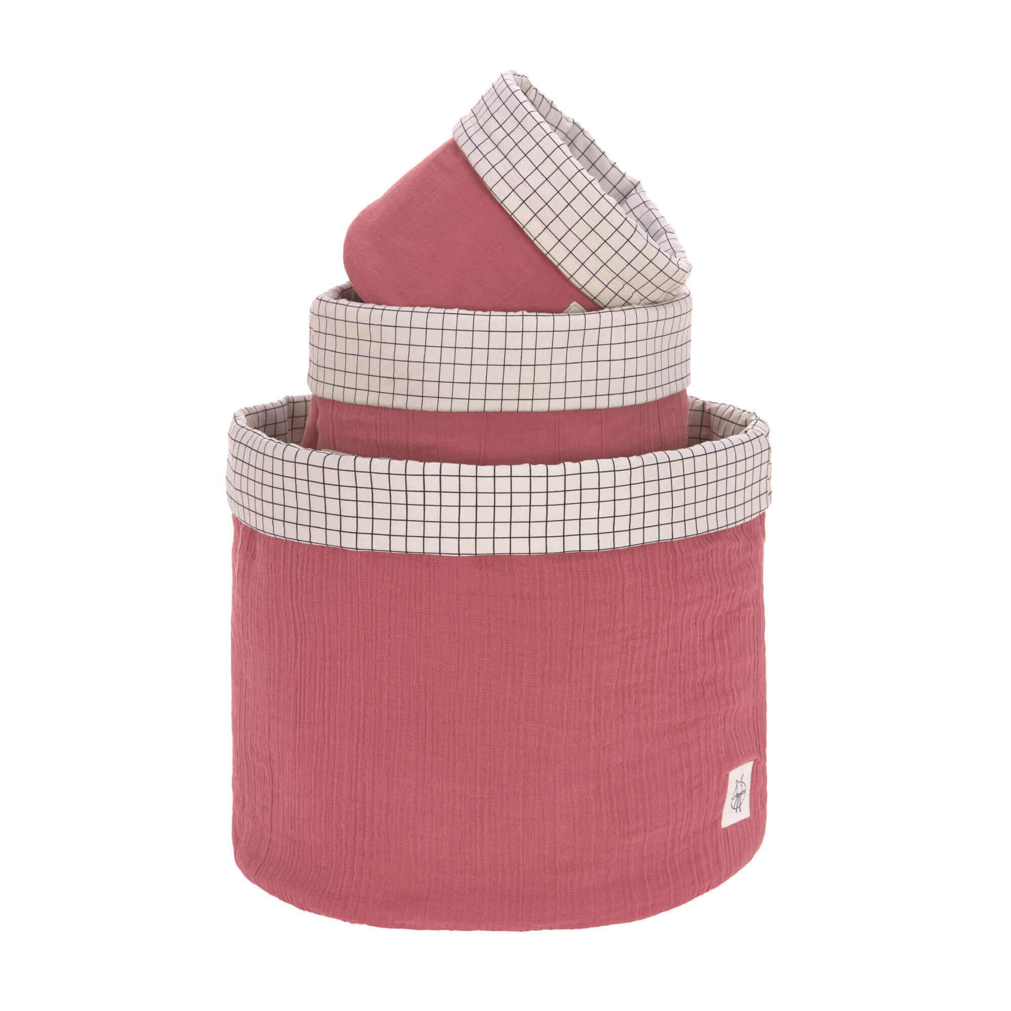 Molemin | Muslin Aufbewahrungskorb 3er Set | von Lässig