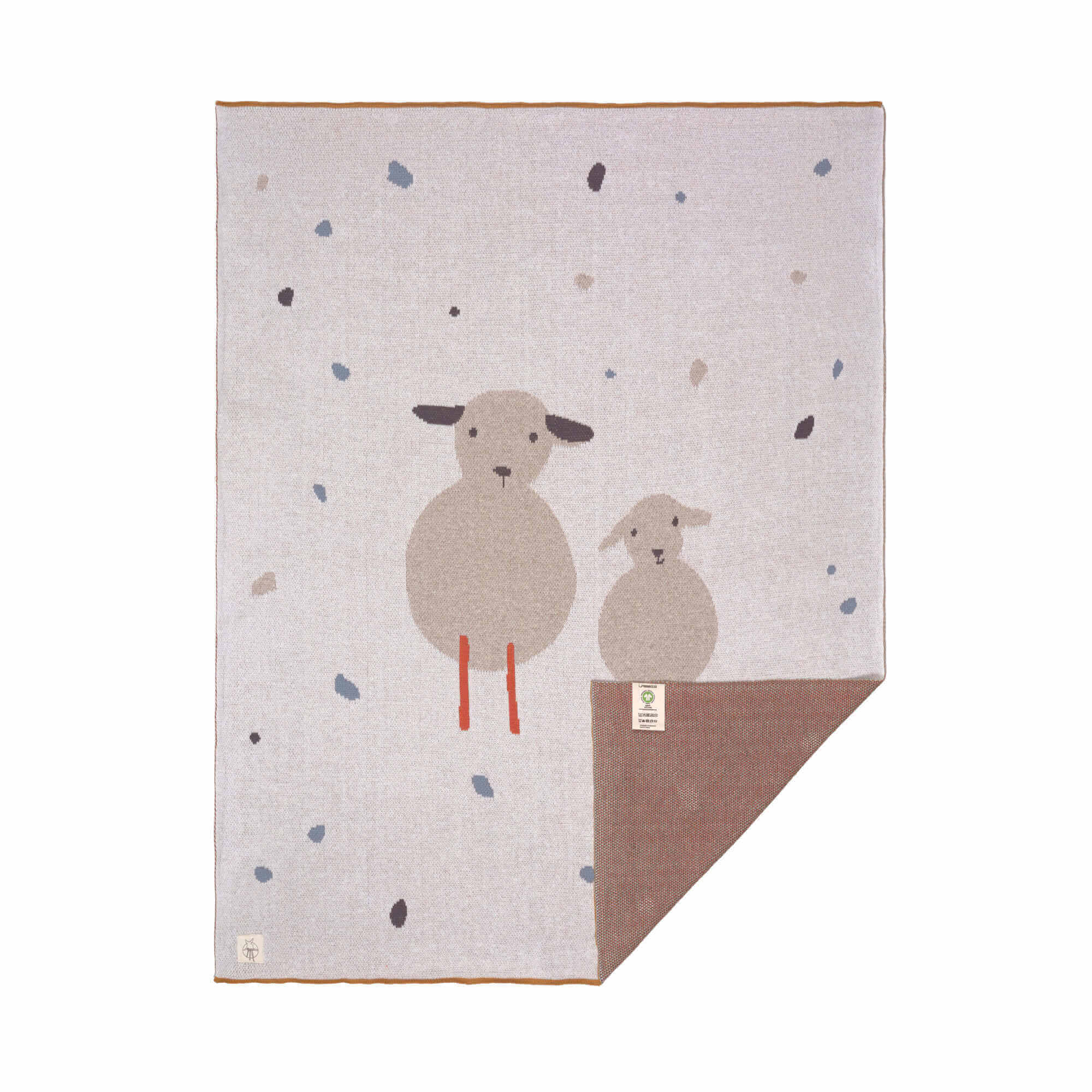 Molemin | Babystrickdecke Schaf | von Lässig