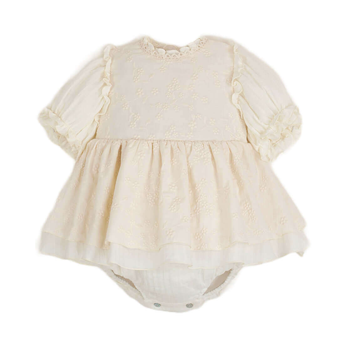 Molemin | Baby Strampler mit Spitze | von Popelin