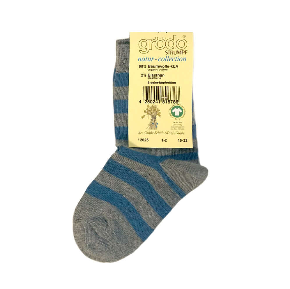 Molemin | Kinder-Socken Breit Gestreift Baumwolle | von Grödo