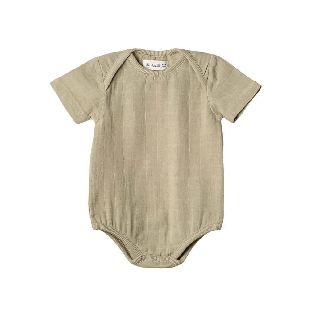 Molemin | Baby Musselin Body kurzarm Play of Colors | von Organic by Feldman