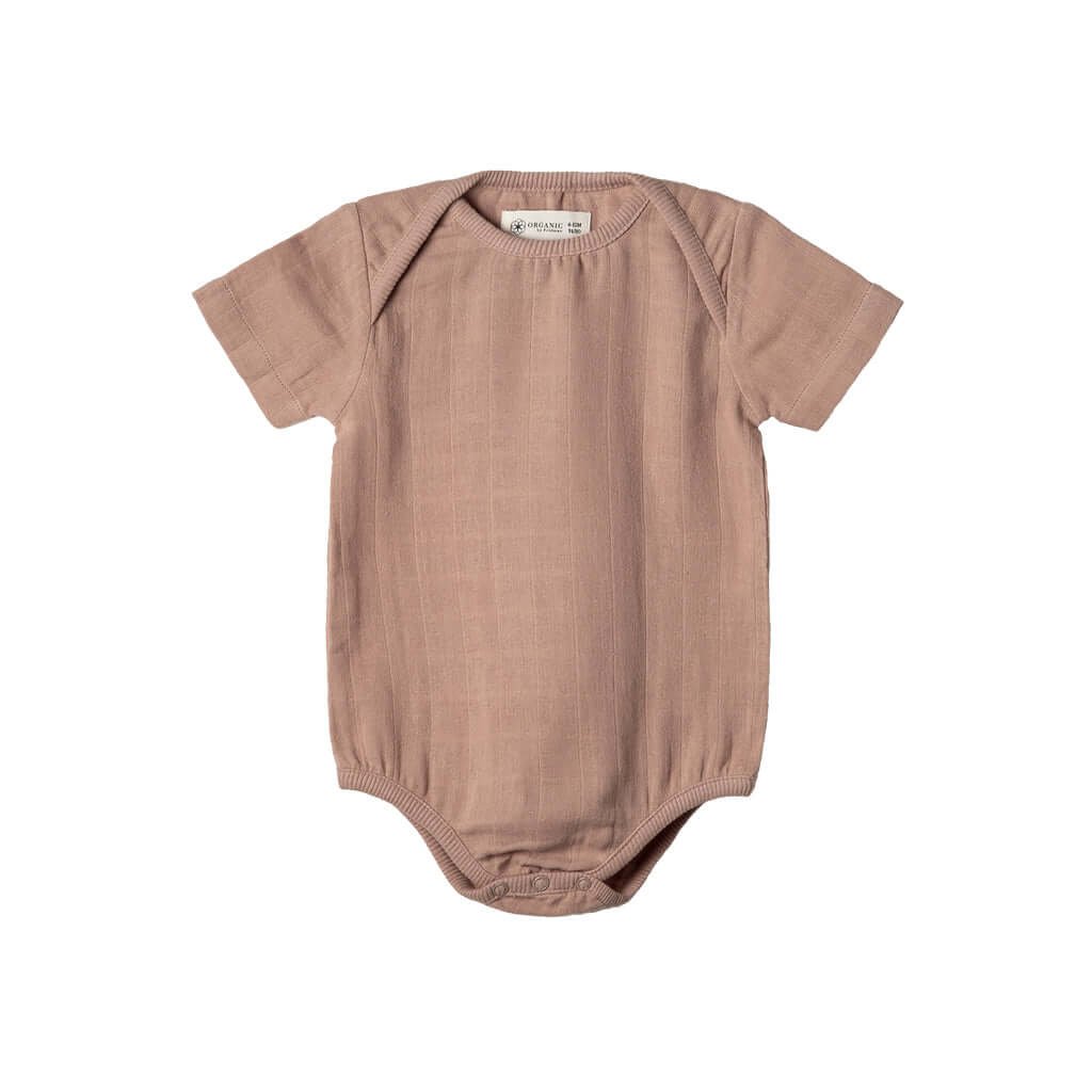 Molemin | Baby Musselin Body kurzarm Play of Colors | von Organic by Feldman