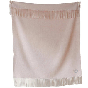 Molemin | Super Soft Lambswool Baby Blanket - Sand Melange | von The Tartan Blanket Co.