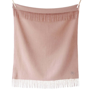 Molemin | Super Soft Lambswool Baby Blanket - Blush | von The Tartan Blanket Co.