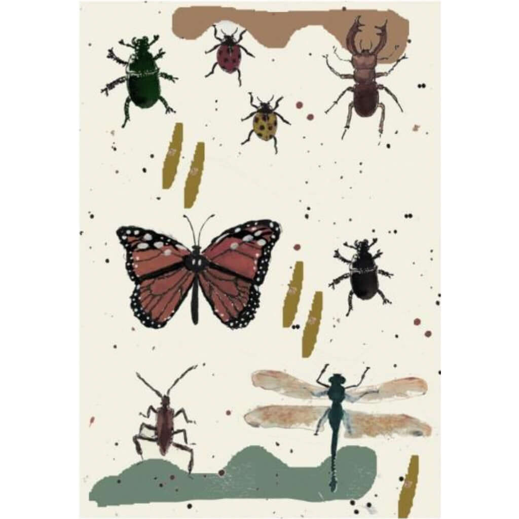 Molemin | Postkarte Insekten | von montschitschi by claudine cornu