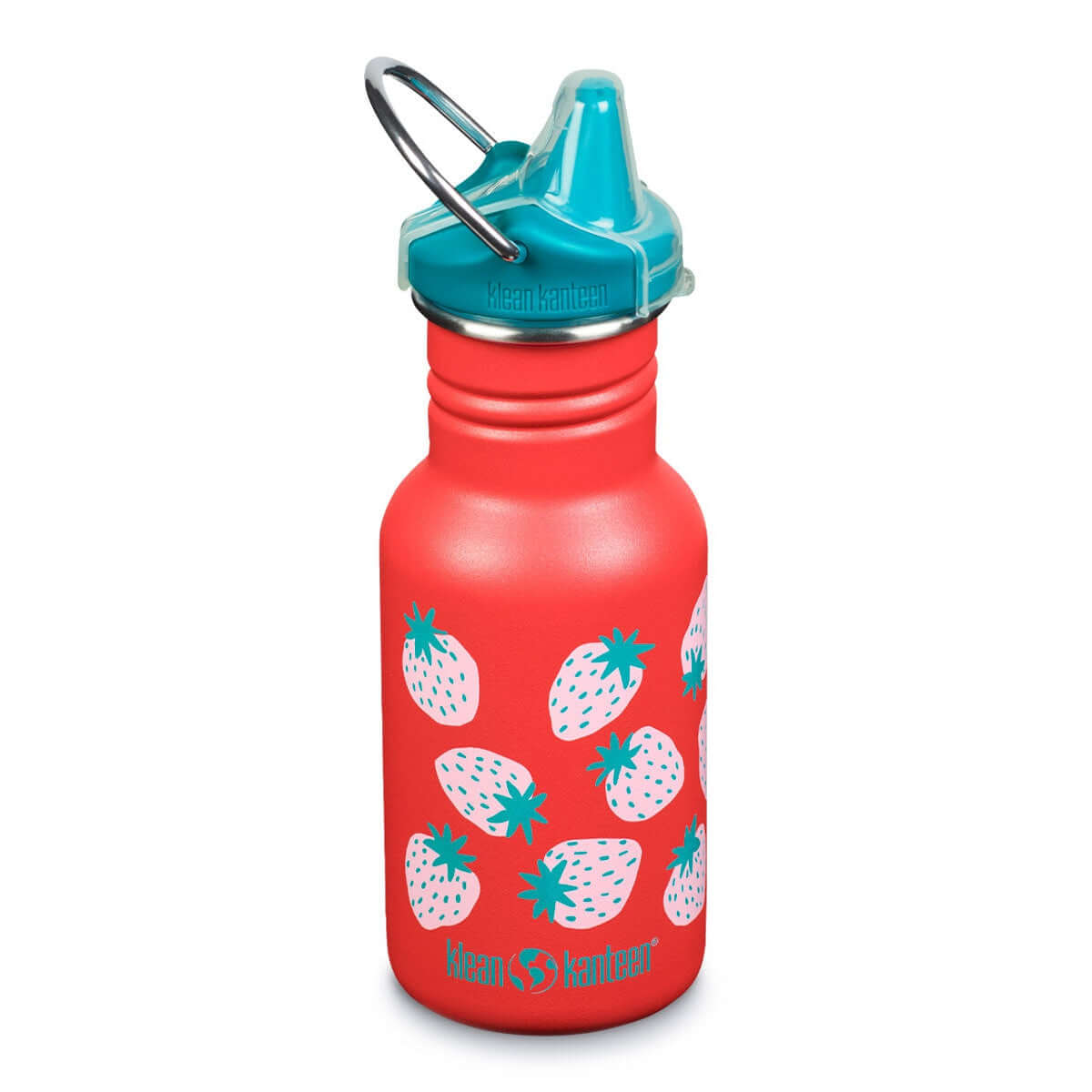 Molemin | Kid Classic Narrow Coral Strawberry 355ml / Sippy Cap | von Klean Kanteen