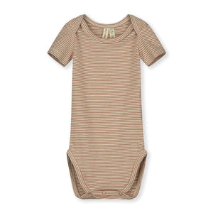 Molemin | Baby Shortsleeve Onesie Stripes | von Gray Label
