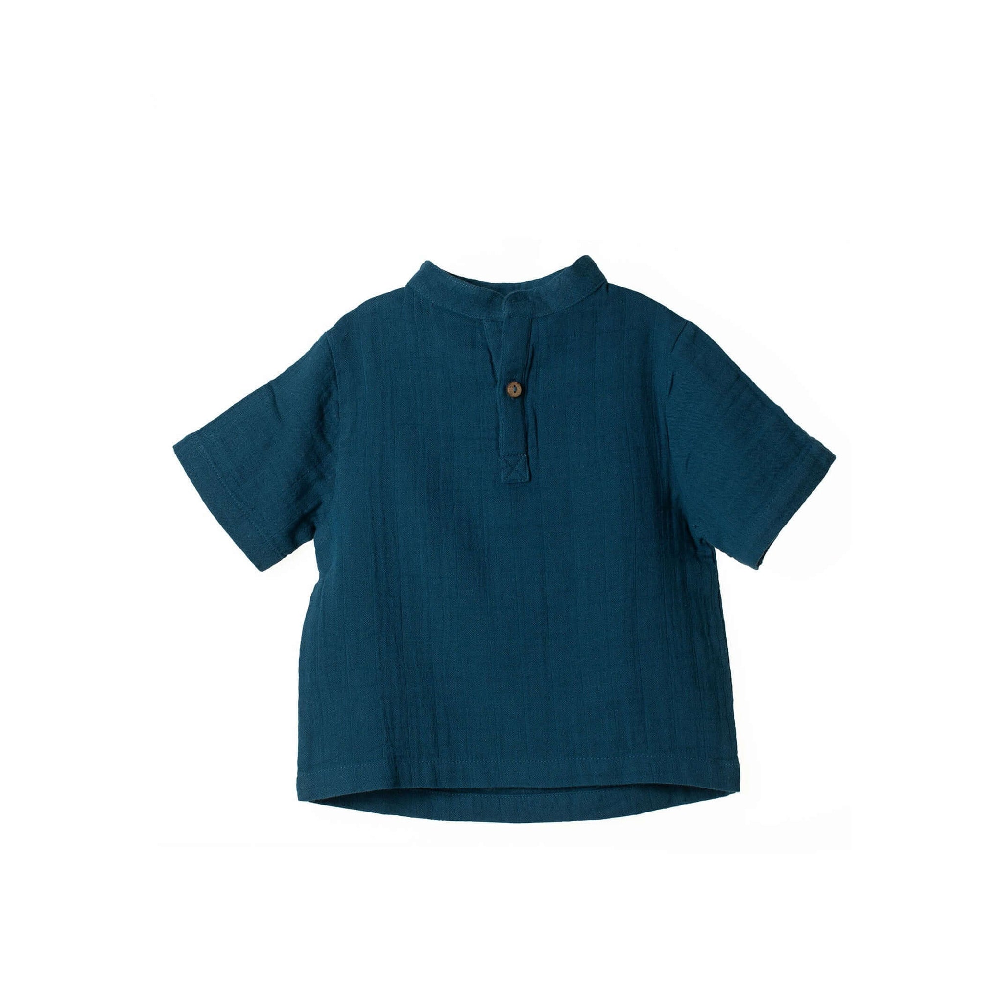 Molemin | Musselin Shirt kurzarm Play of colors | von Organic by Feldman