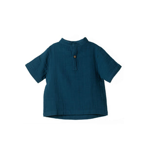 Molemin | Musselin Shirt kurzarm Play of colors | von Organic by Feldman