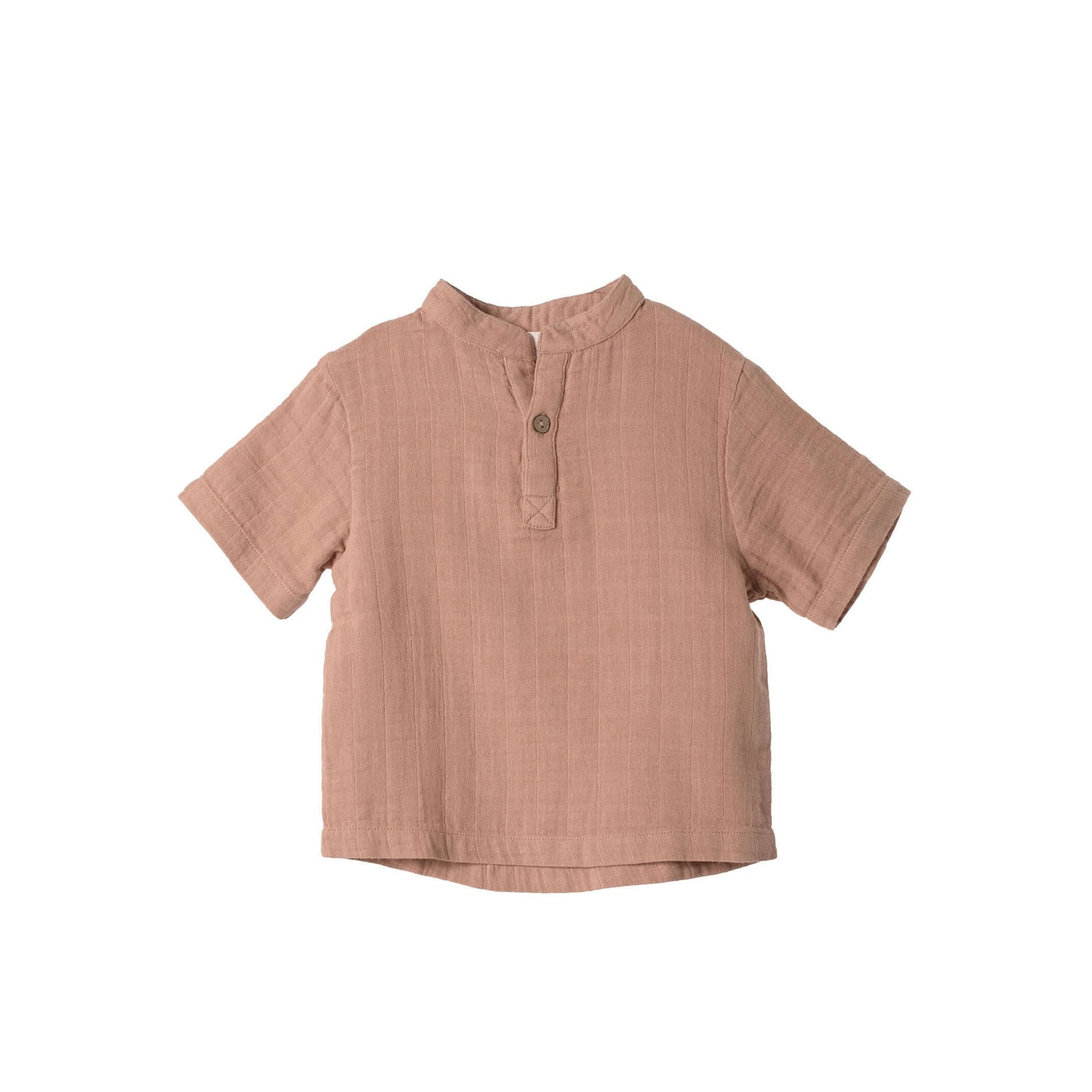 Molemin | % Musselin Shirt kurzarm Play of colors | von Organic by Feldman
