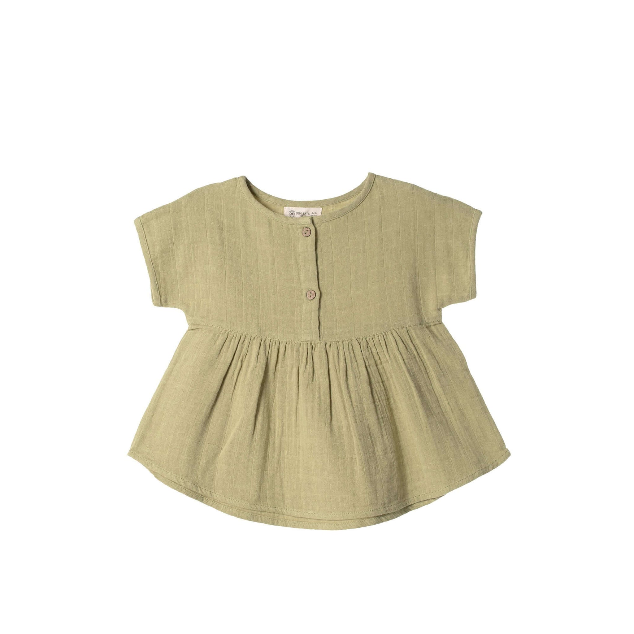 Molemin | Musselin Tunika kurzarm Play of colors | von Organic by Feldman