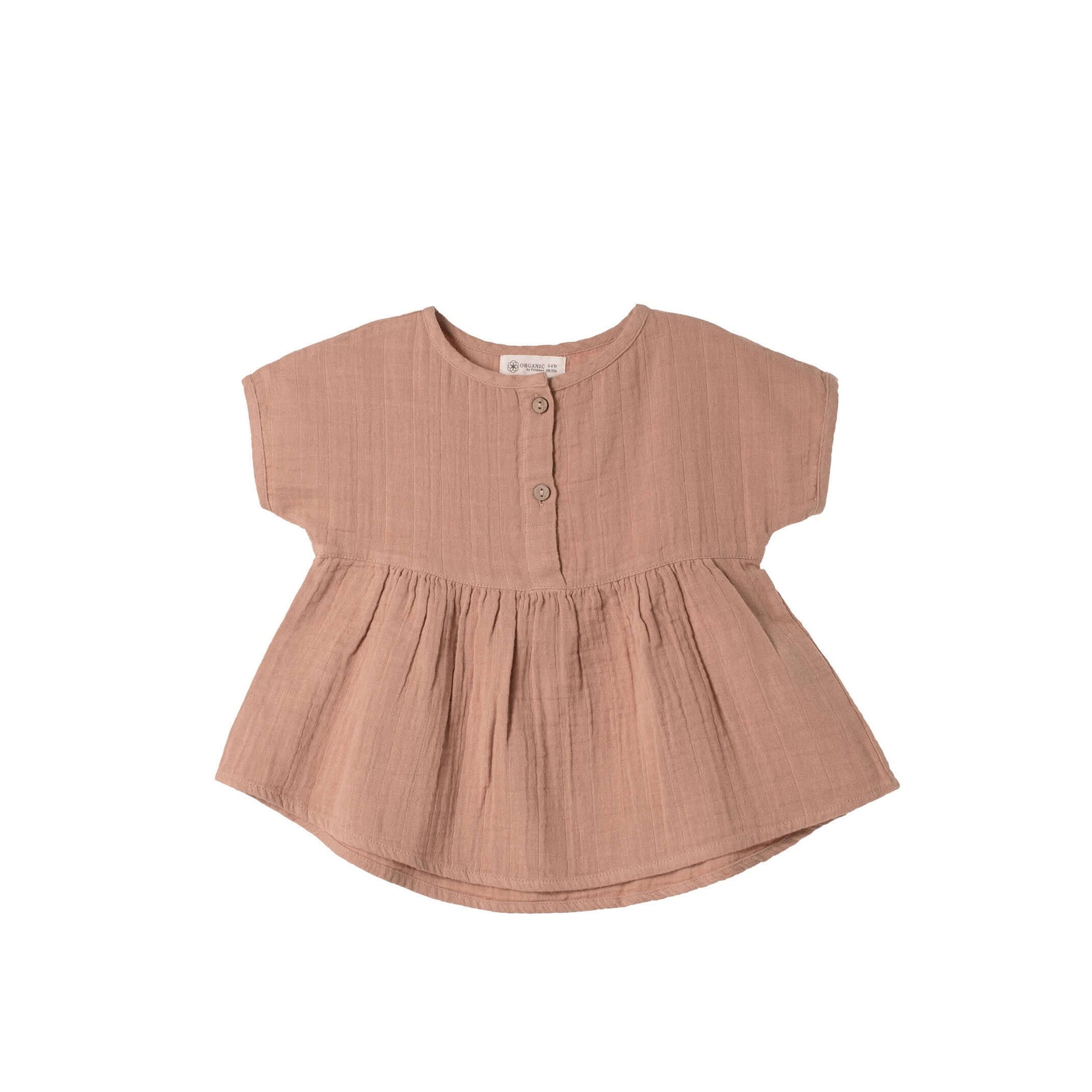 Molemin | Musselin Tunika kurzarm Play of colors | von Organic by Feldman