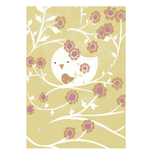 Molemin | Vogel in Rosenhecke Postkarte | von schönegrüsse