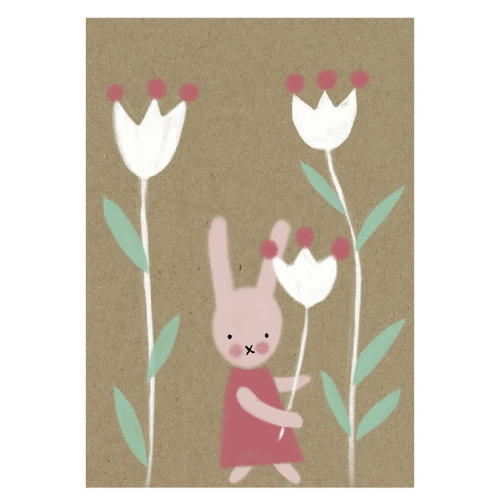 Molemin | Has in Blumenwiese Postkarte | von schönegrüsse