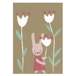 Molemin | Hase in Blumenwiese Postkarte | von schönegrüsse