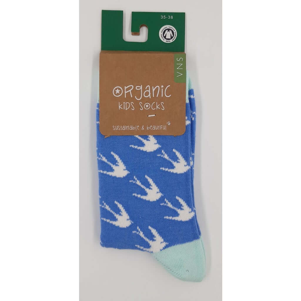 Molemin | Swallow Design Kids Socks | von VNS Organic
